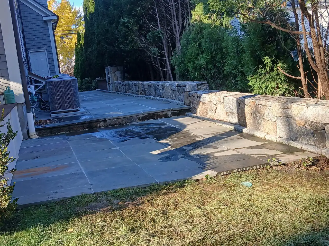 Cracked masonry steps needing repair in Connecticut