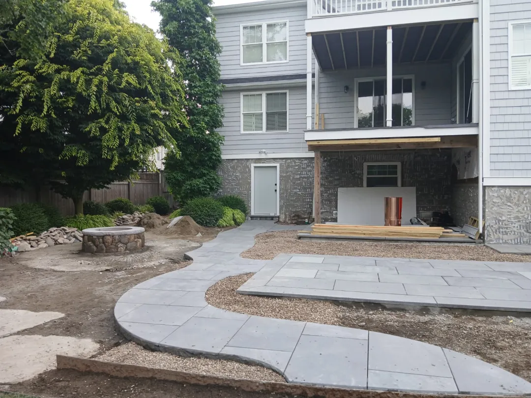 Completed masonry project for a Connecticut business